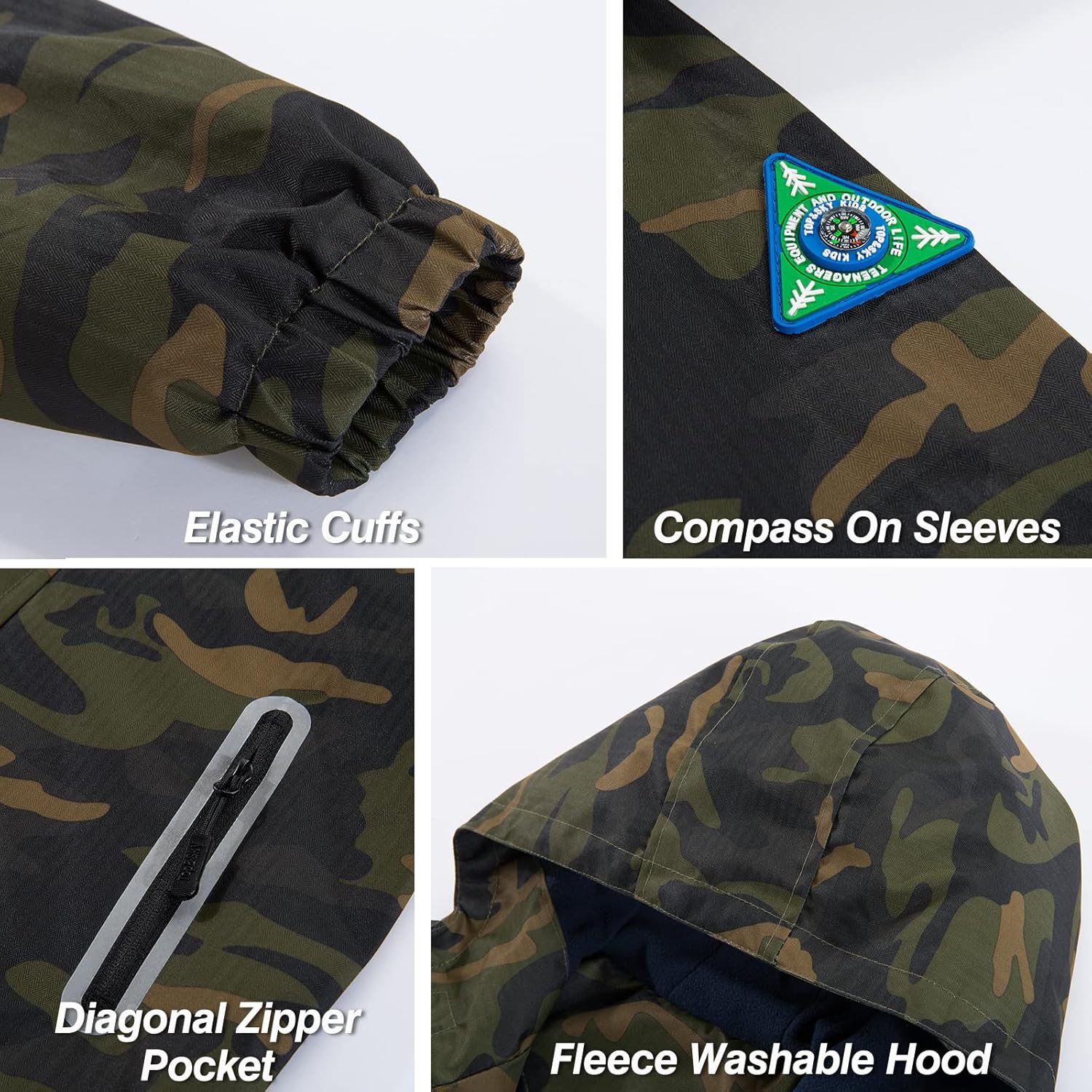 Double-Layer Waterproof Jacket for Kids