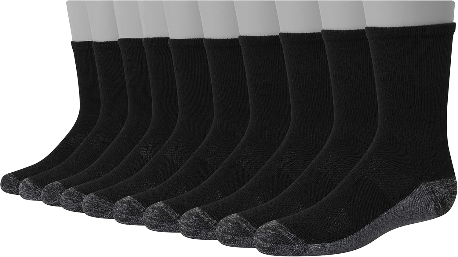 Hanes Ultimate Boys Crew Sport Socks 10-Pair Pack