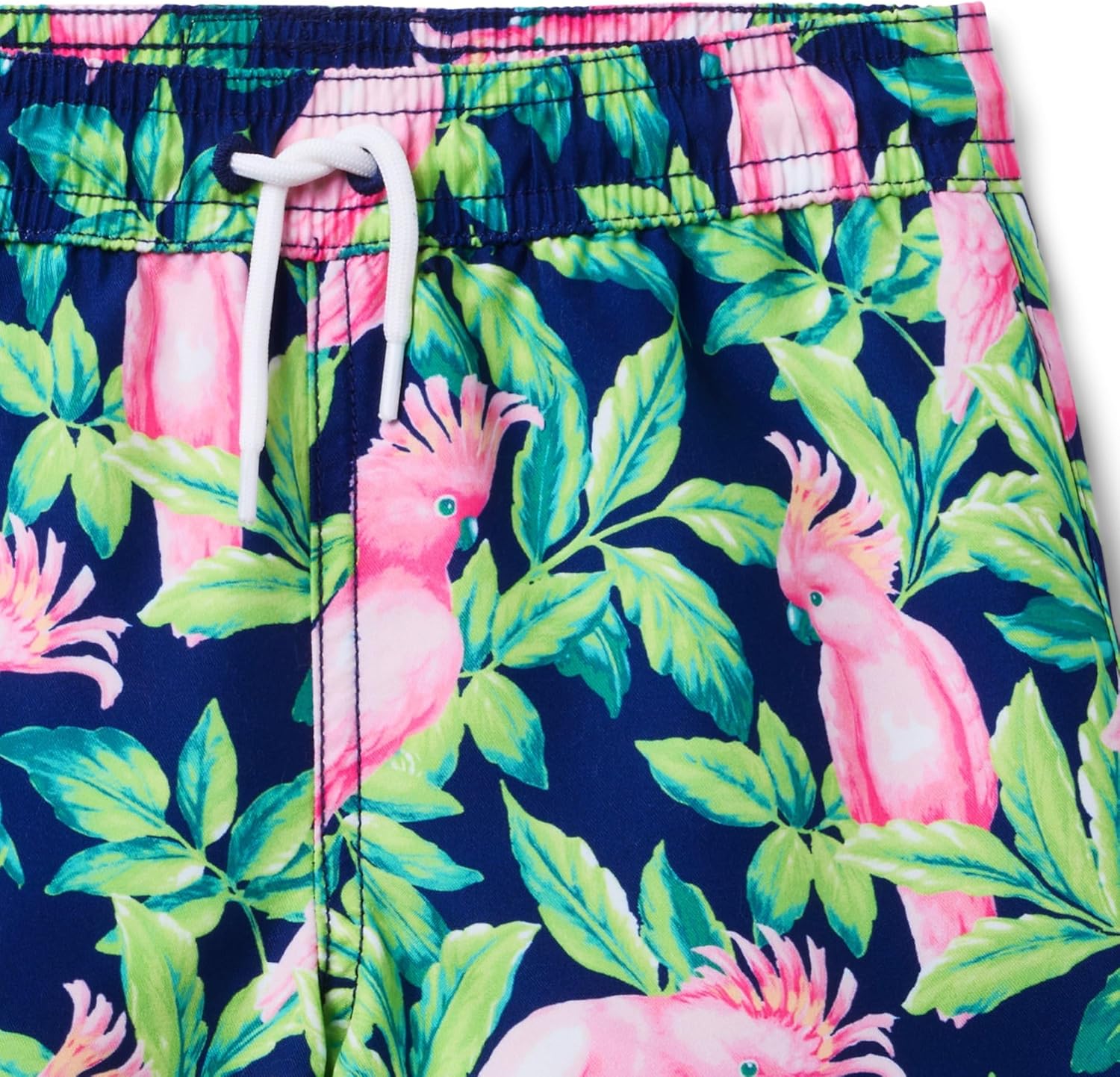 Janie and Jack Boys Bird Print Swim Trunk