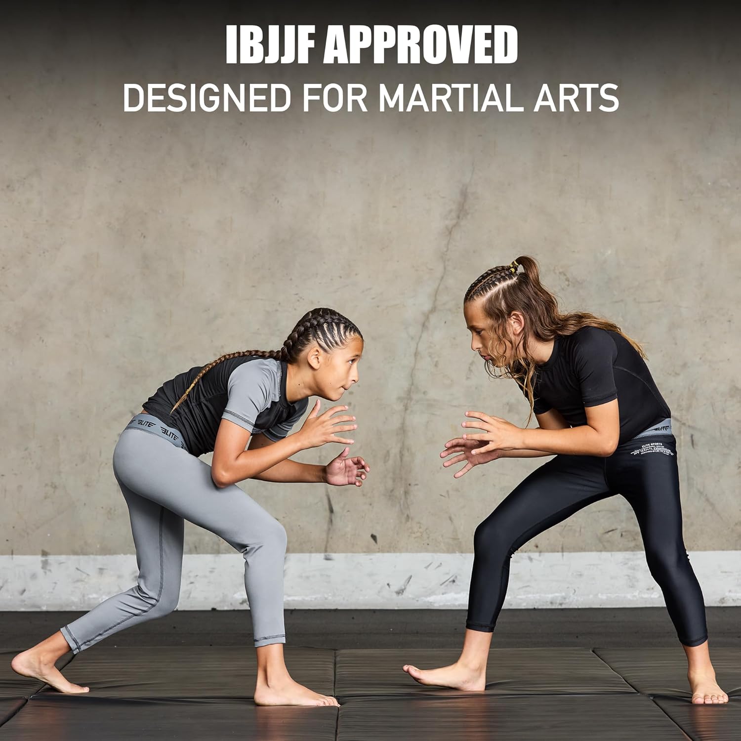 Elite Sports Kids MMA Spat Performance Compression Leggings