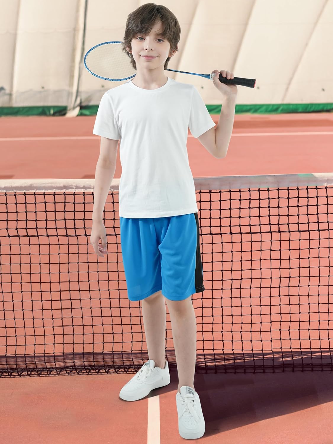 Resinta 5 Pack Boys Basketball Shorts Quick Dry Elastic Waist