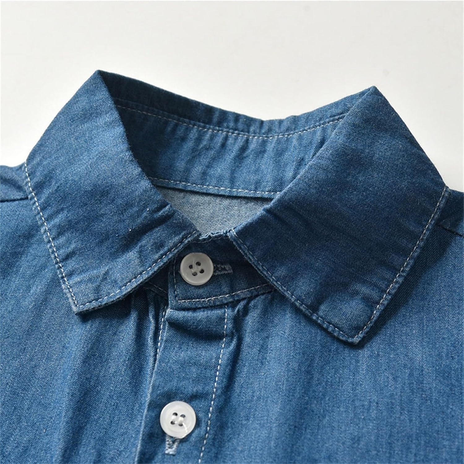 Boys Girls Autumn Thermal Denim Lapel Jacket