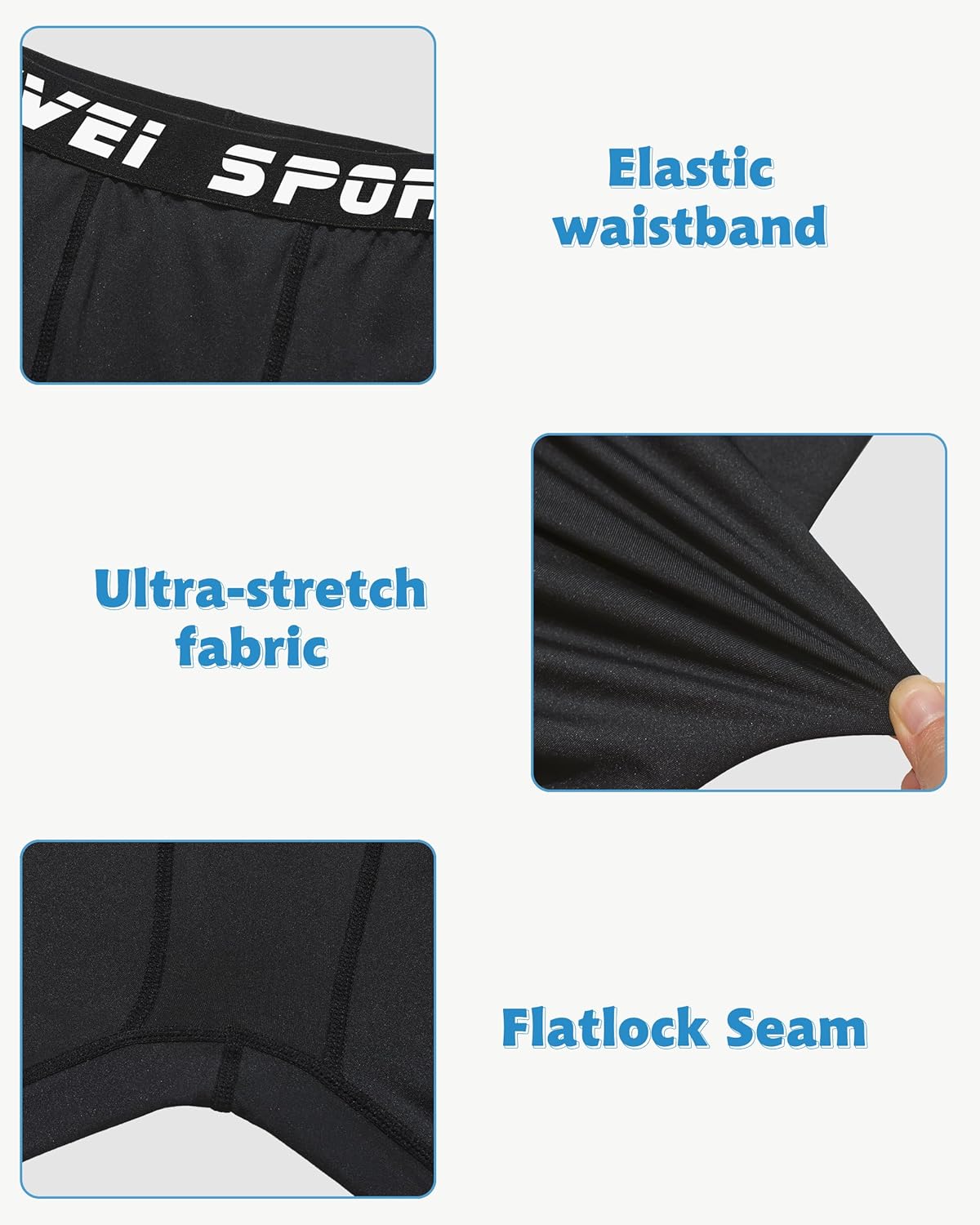 MIVEI Kids Compression Pants for Sports