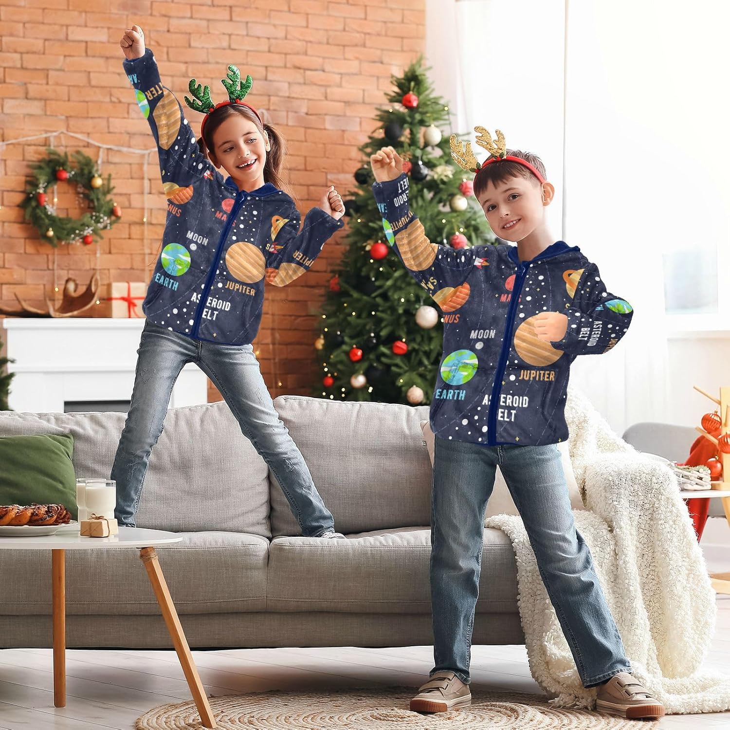Aflyko Kids Fleece Hooded Jacket 3-10 Years