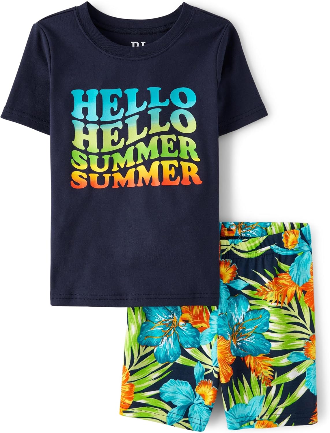 The Childrens Place Boys Pajama Set 2 Piece Cotton Snug Fit