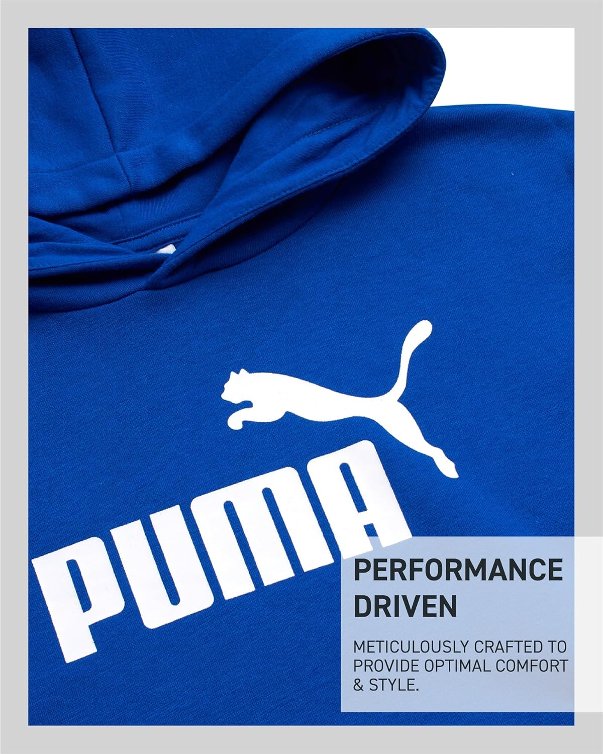 PUMA Boys Fleece Hoodie with Kangaroo Pockets