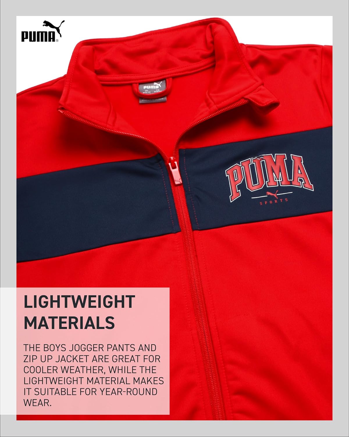 PUMA Boys 2-Piece Tricot Athletic Set