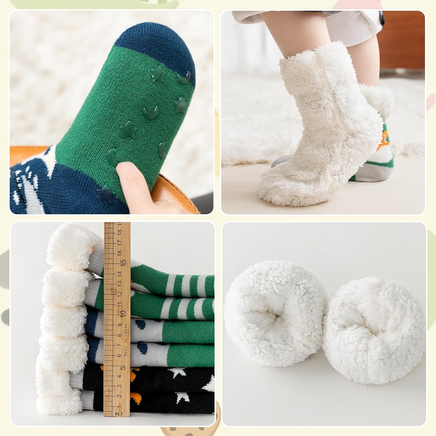 Caudblor Kids Slipper Socks Cozy Perfect for Winter