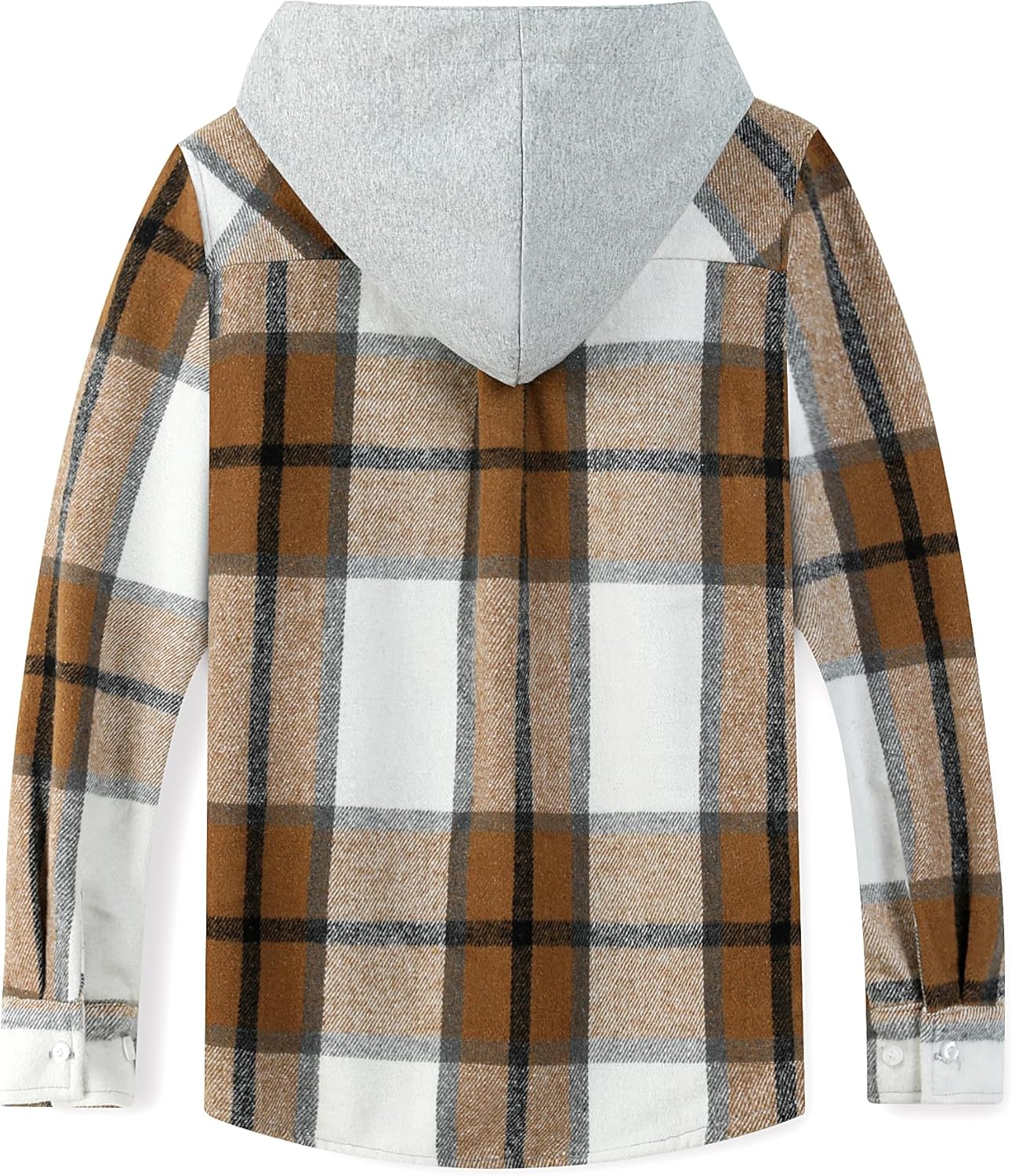 boys casual button-up plaid jacket for spring wear