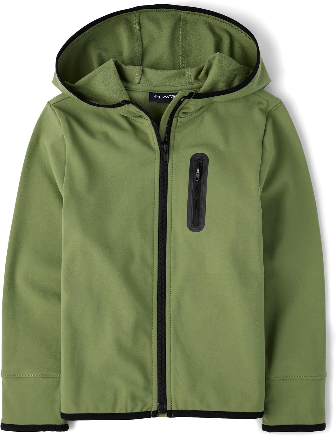 The Childrens Place Boys Soft Tech Hooded Full Zip Sweatshirt 1