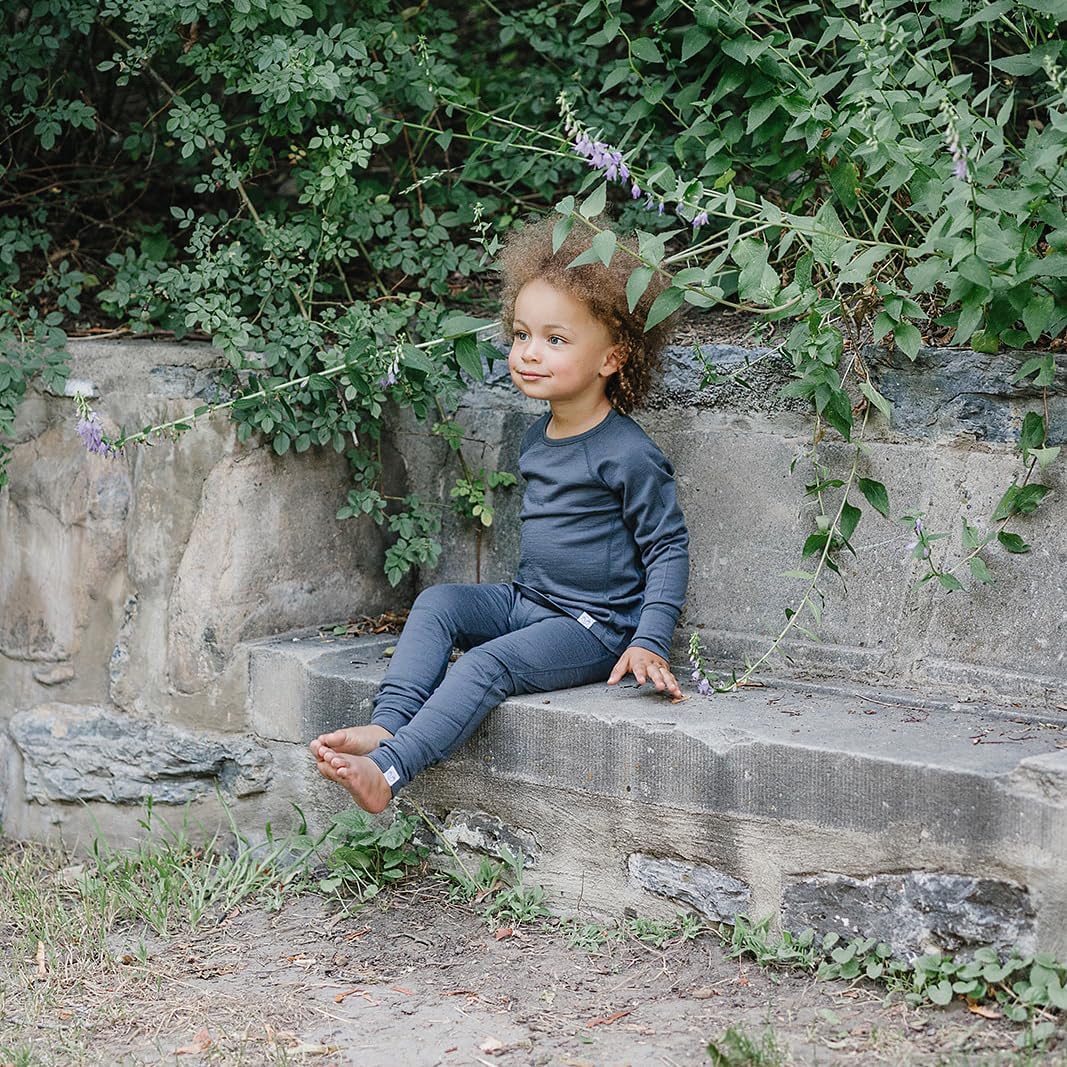 Woolino Merino Wool Kids Leggings - Soft Thermal Base Layer