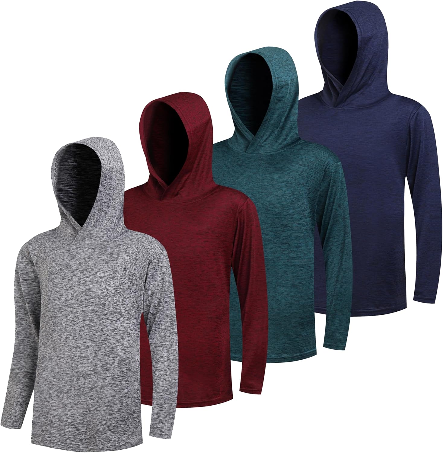4-Piece Dry Fit Long Sleeve Hoodie for Boys