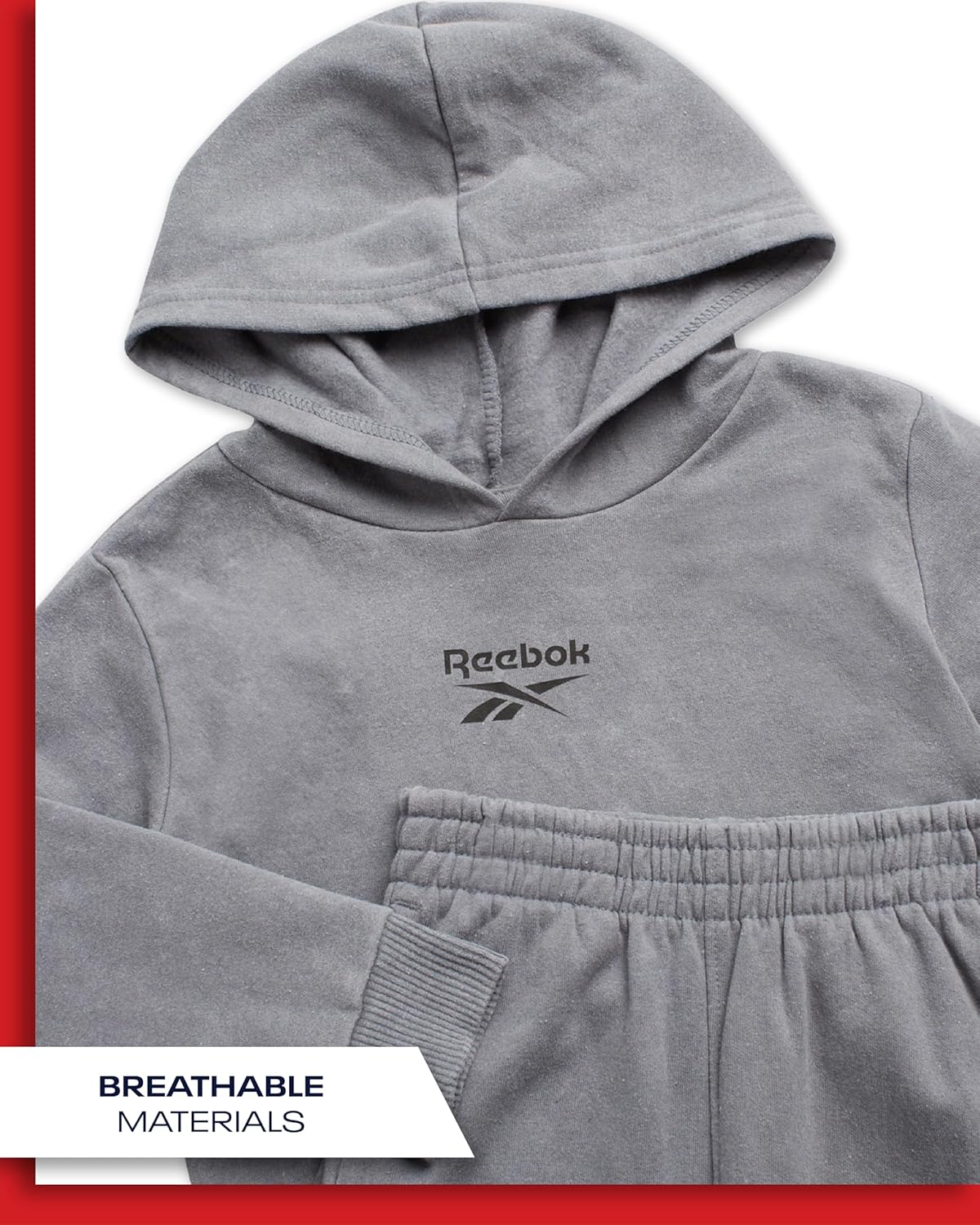 Reebok Baby Boys Efficiently Active Style 2-Piece Fleece Hoodie Jogger Sweatpants