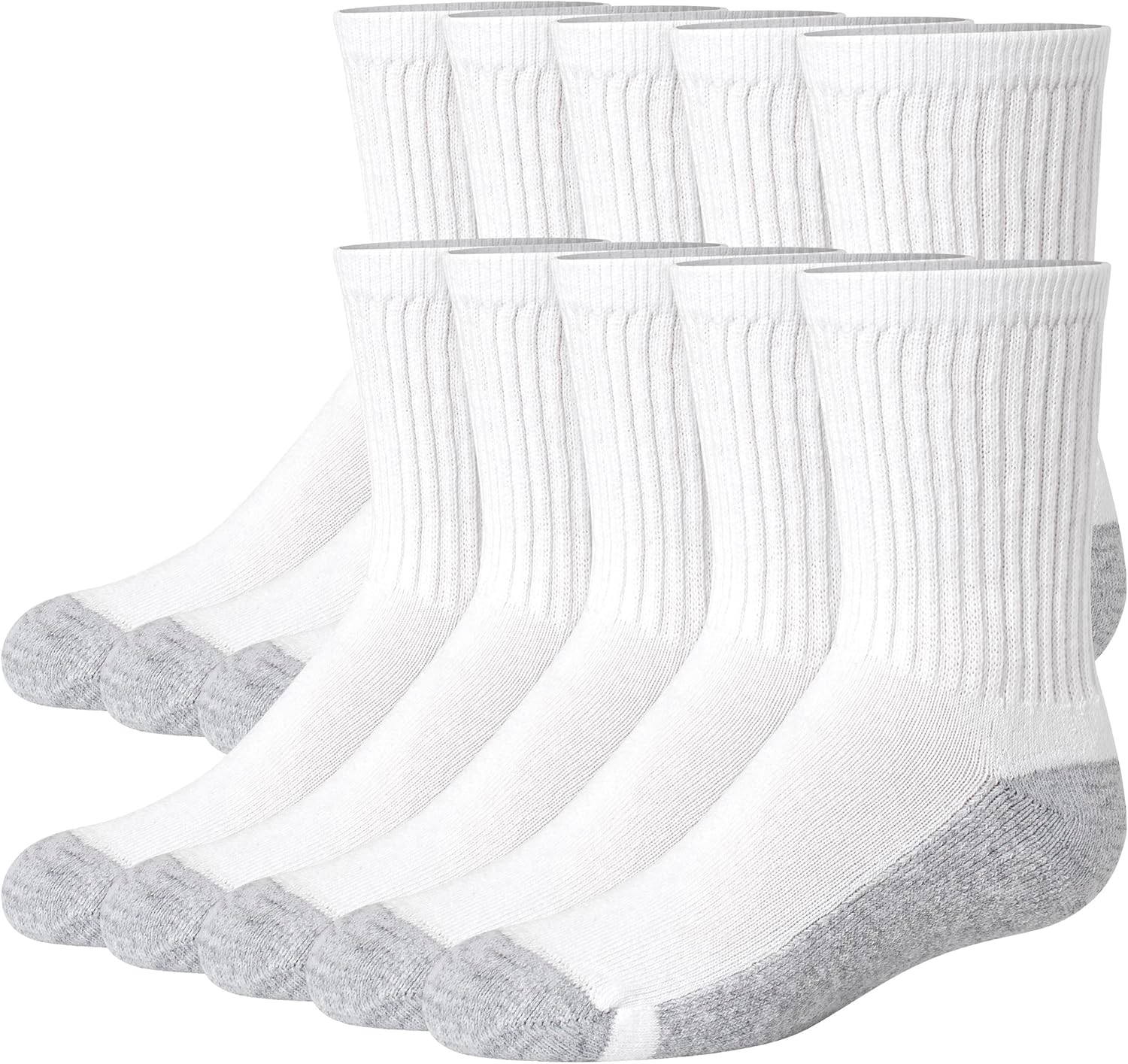 Hanes Boys Uniform Crew Socks