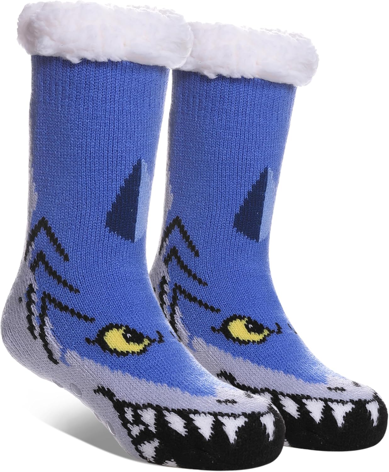 SDBING Kids Fuzzy Slipper Socks Boys Girls