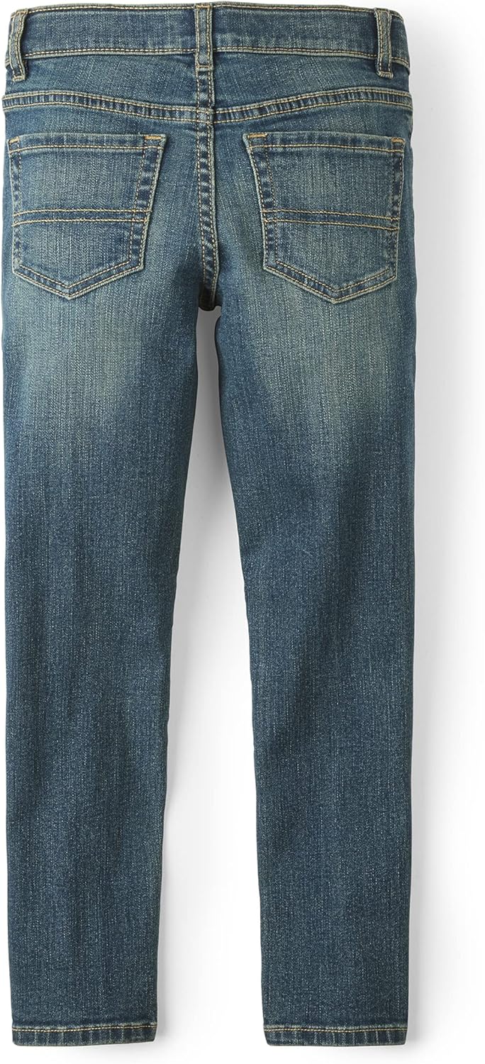 The Childrens Place Boys Stretch Straight Leg Jeans 4-Pack