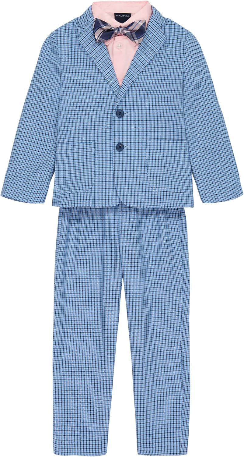 Nautica Boys 4-Piece Suit Set with Shirt Tie Jacket Pants 1