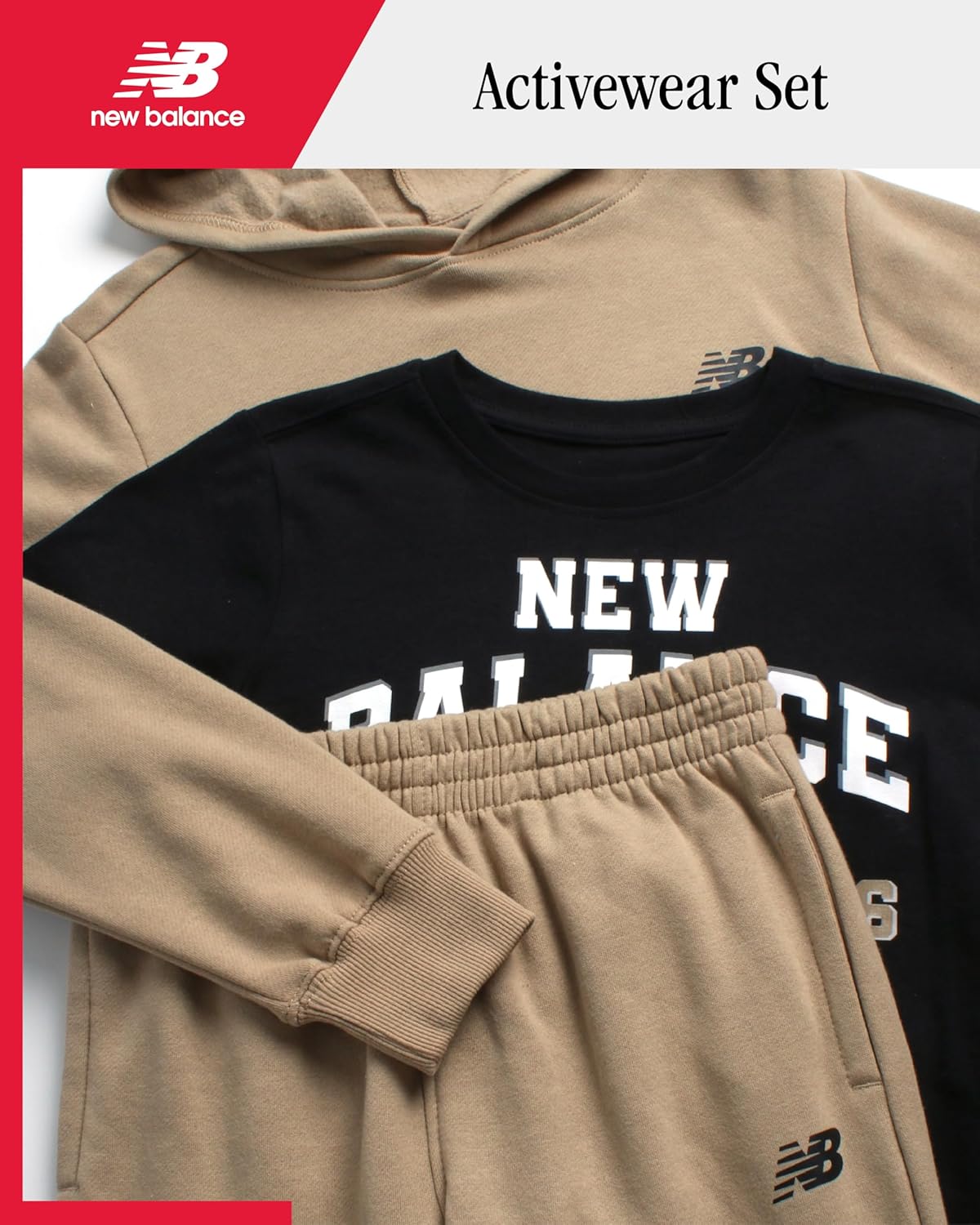 New Balance Boys 3 Piece Activewear Set
