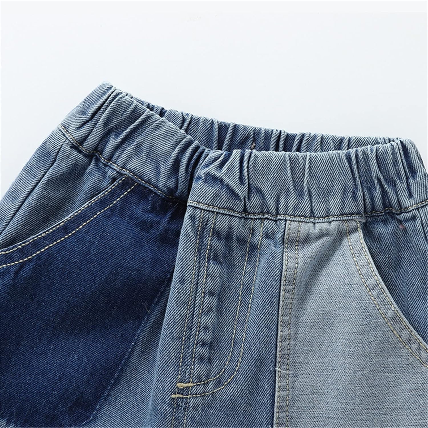 Cute Elastic Waist Jeans for Kids