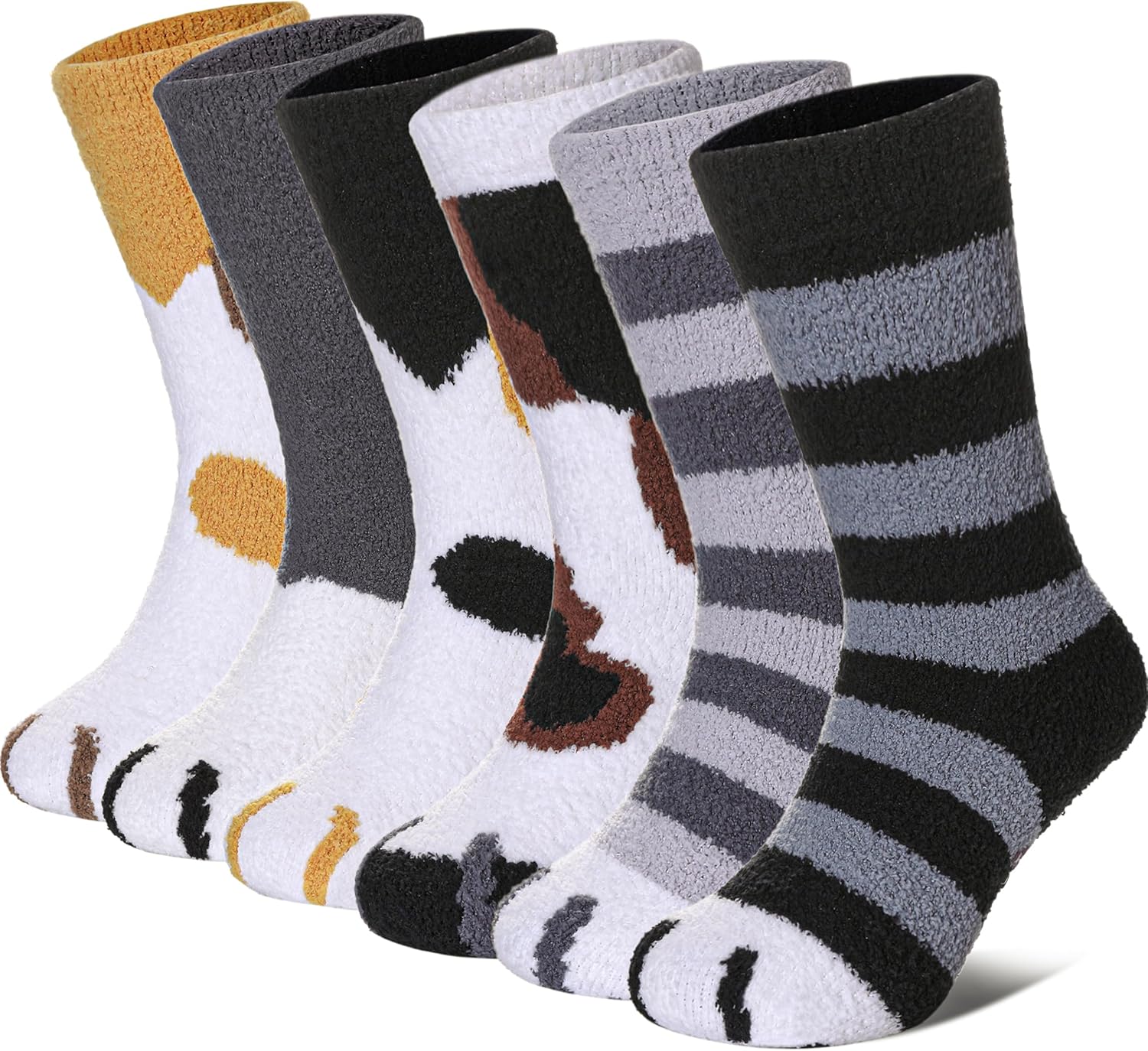 SDBING Crew Socks 6 Pairs Cozy Safe and Fun for Kids