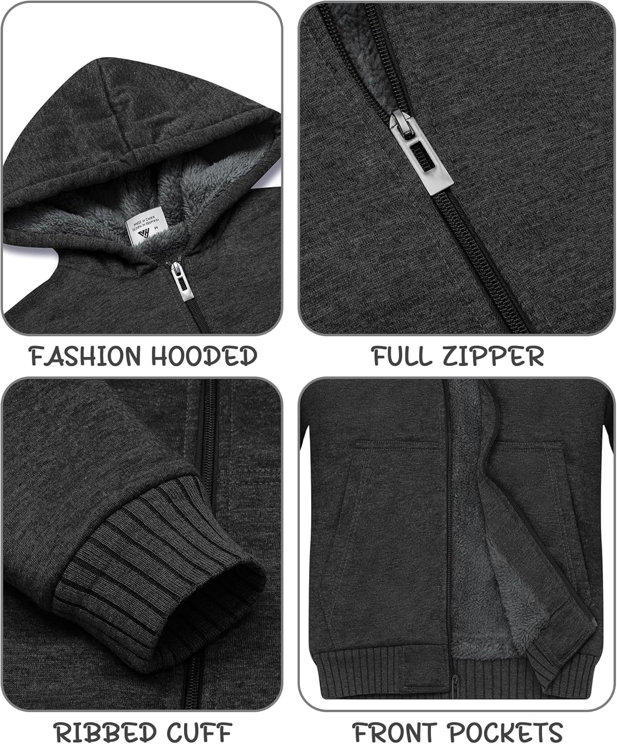 Kids Teens Boys Fleece Jacket