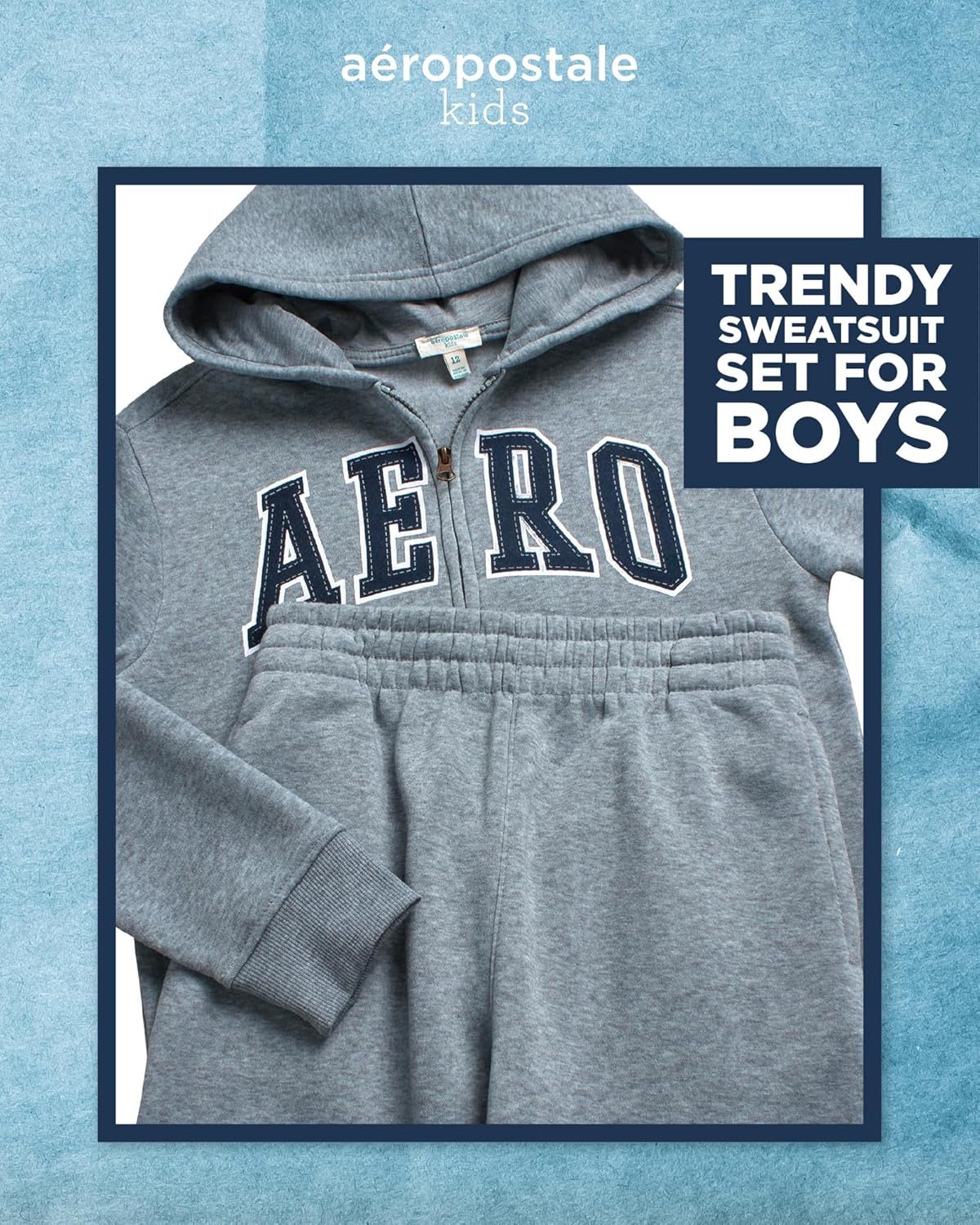 AEROPOSTALE Boys Tracksuit Set - Comfort Style with licensed logo