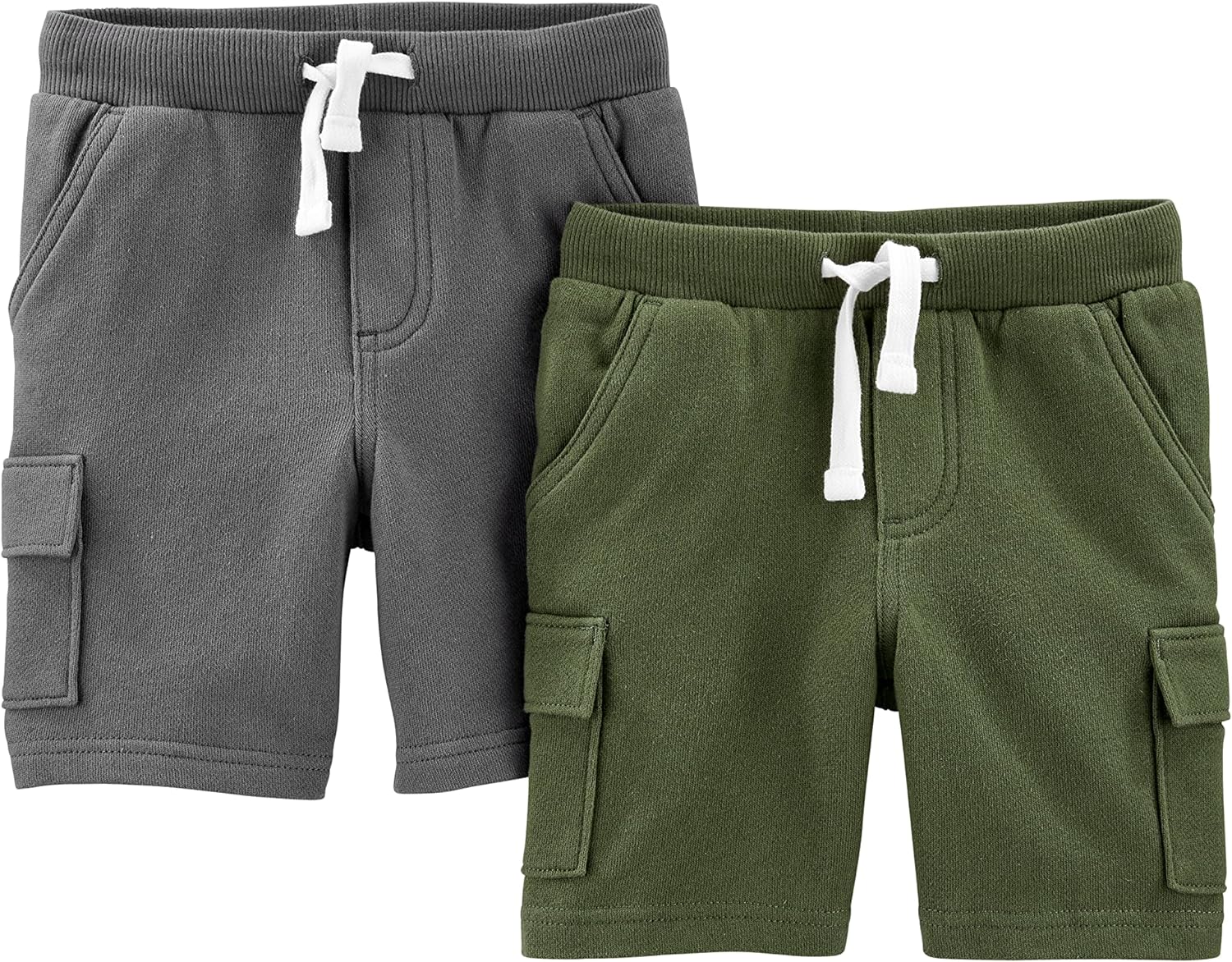 Simple Joys by Carters Boys Knit Cargo Shorts Pack of 2 1