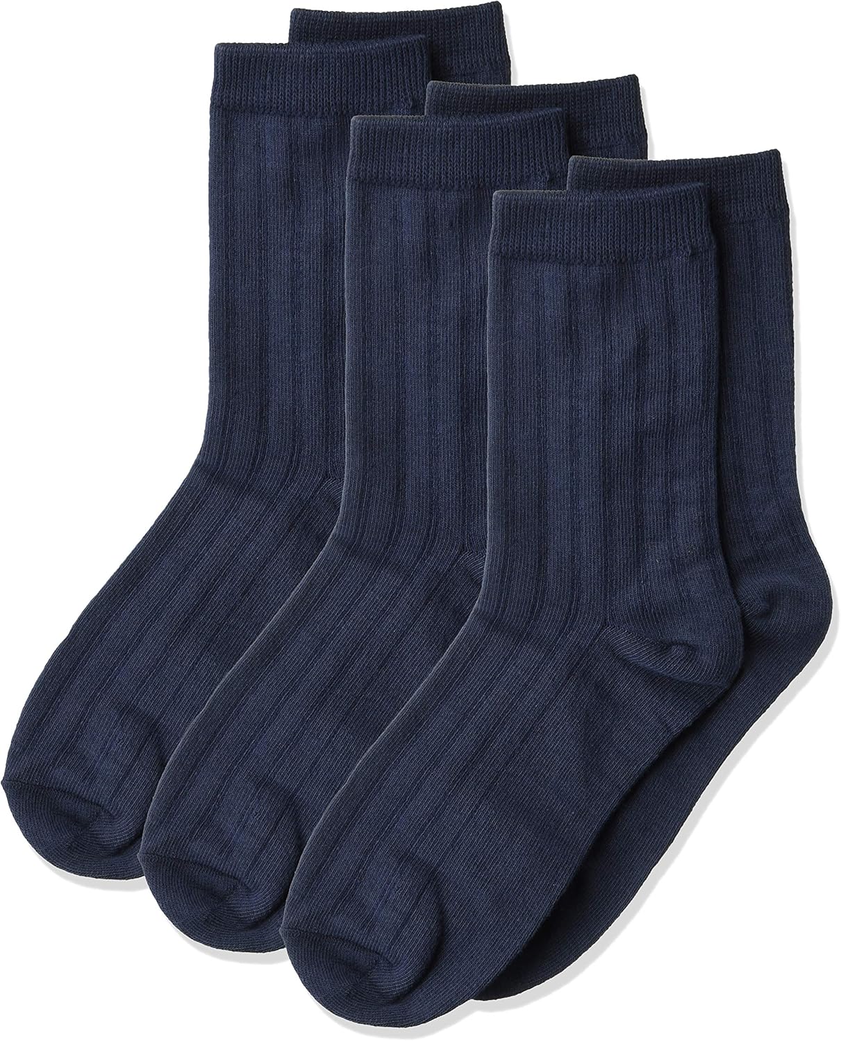 Jeffers Boys 8-20 Rib Crew Socks 3-Pair Pack