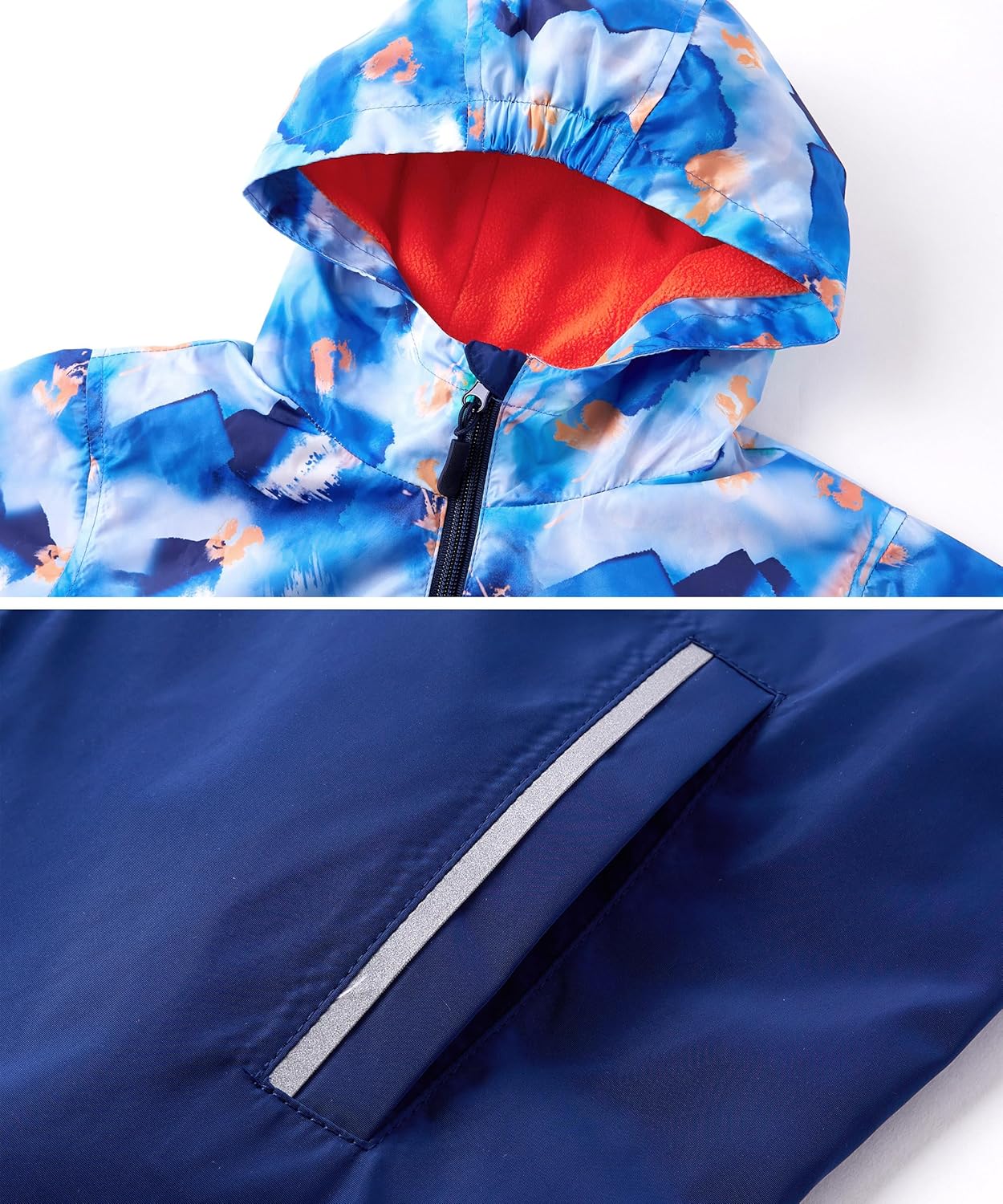 M2C Boys Waterproof Windbreaker Jacket Fleece Lined