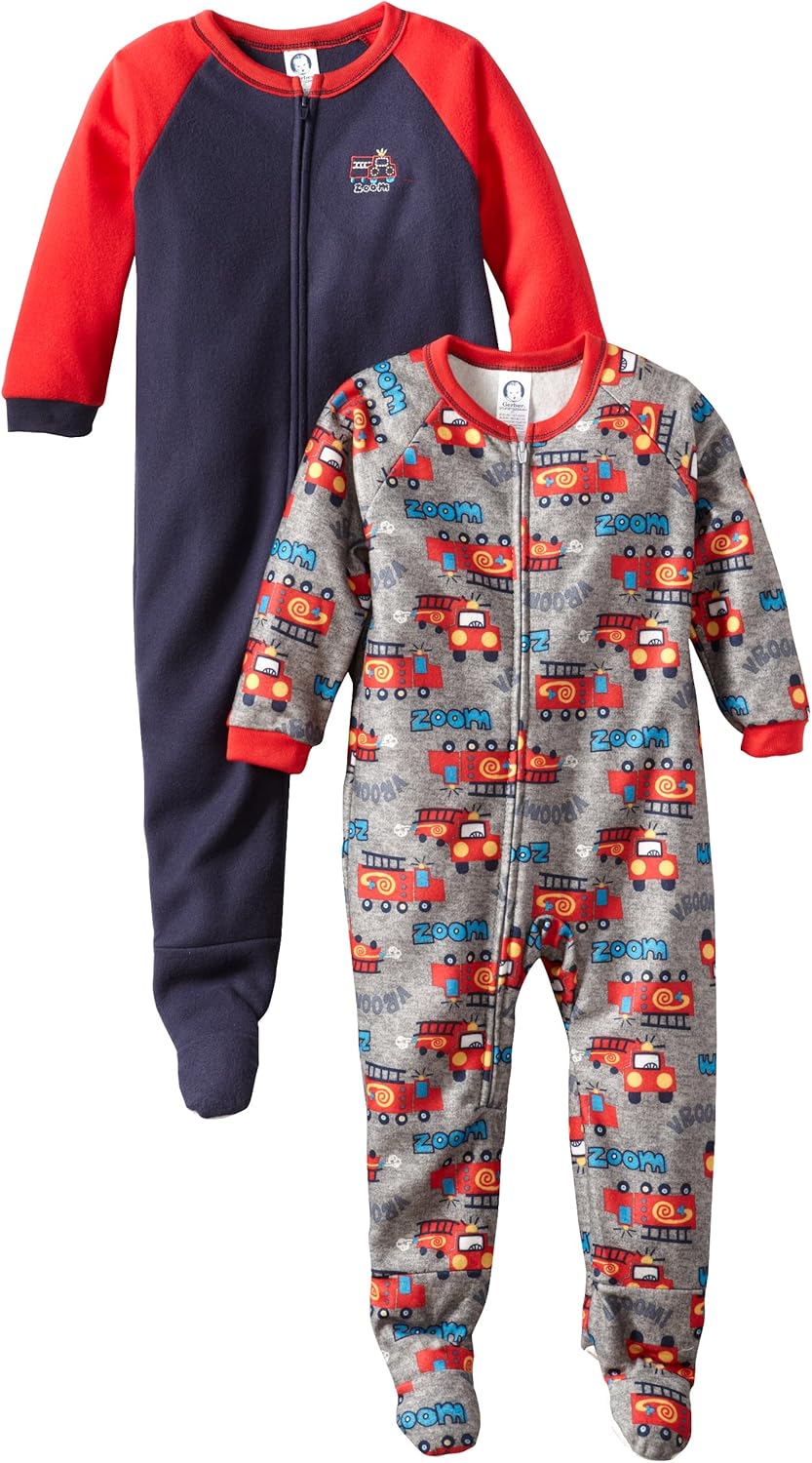 Gerber Boys 2 Pack Footed Blanket Sleepers 1