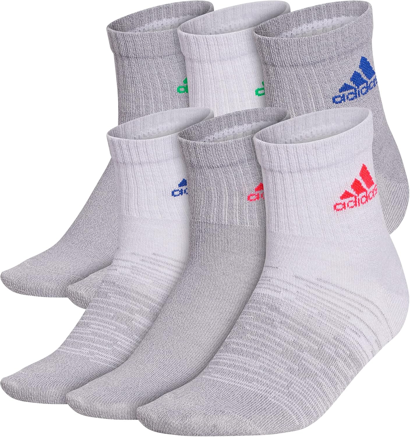 Experience Unparalleled Comfort With Adidas Kids-BoysGirls Superlite Quarter Socks 6-Pair
